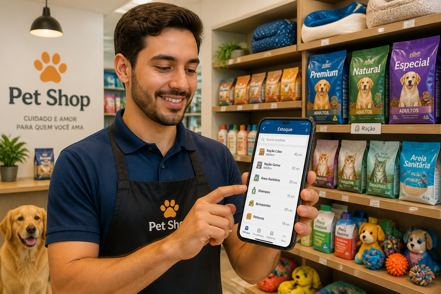 PDV e Estoque Integrados: o guia definitivo para nunca mais perder dinheiro com ruptura ou erro de caixa no seu Pet Shop